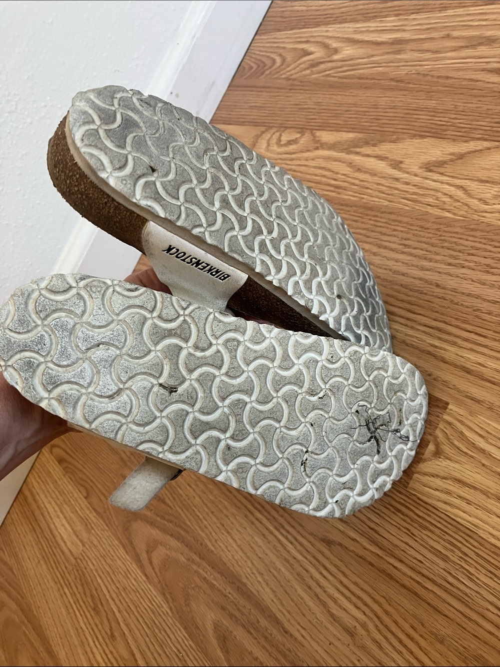 Birkenstock Gizeh Sandal – Birko-Flor Graceful Pearl White Size 40 9 - Picture 7 of 9